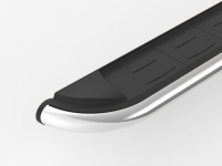 Пороги-подножки Ring для OPEL ANTARA I 2006-2017 г.в. от турецкого производителя Can Auto. Размер подножки: 171 см. Silver+Black. Артикул: CECA.55.0090